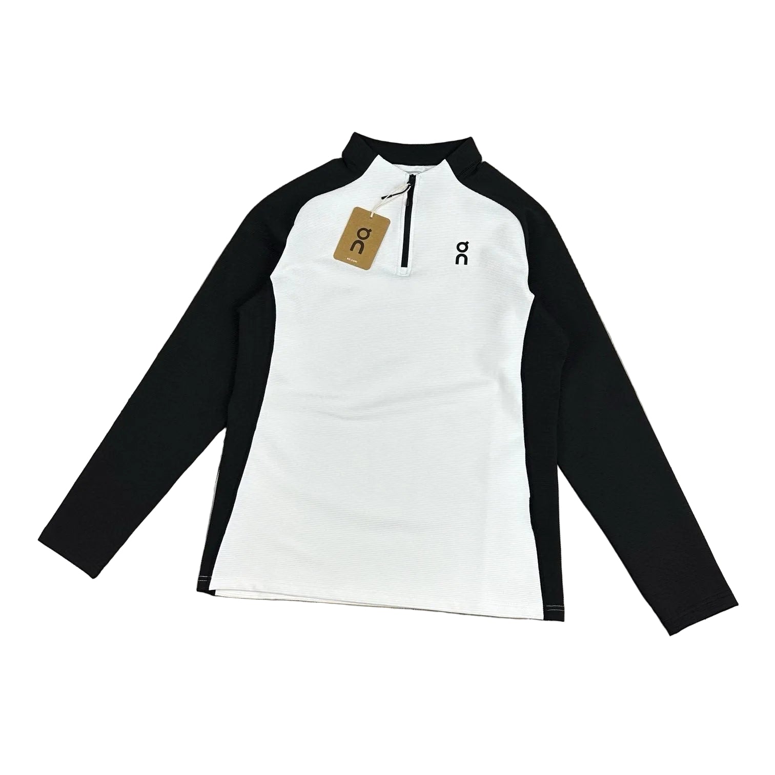 On Cloud Zip Pullover Black & White