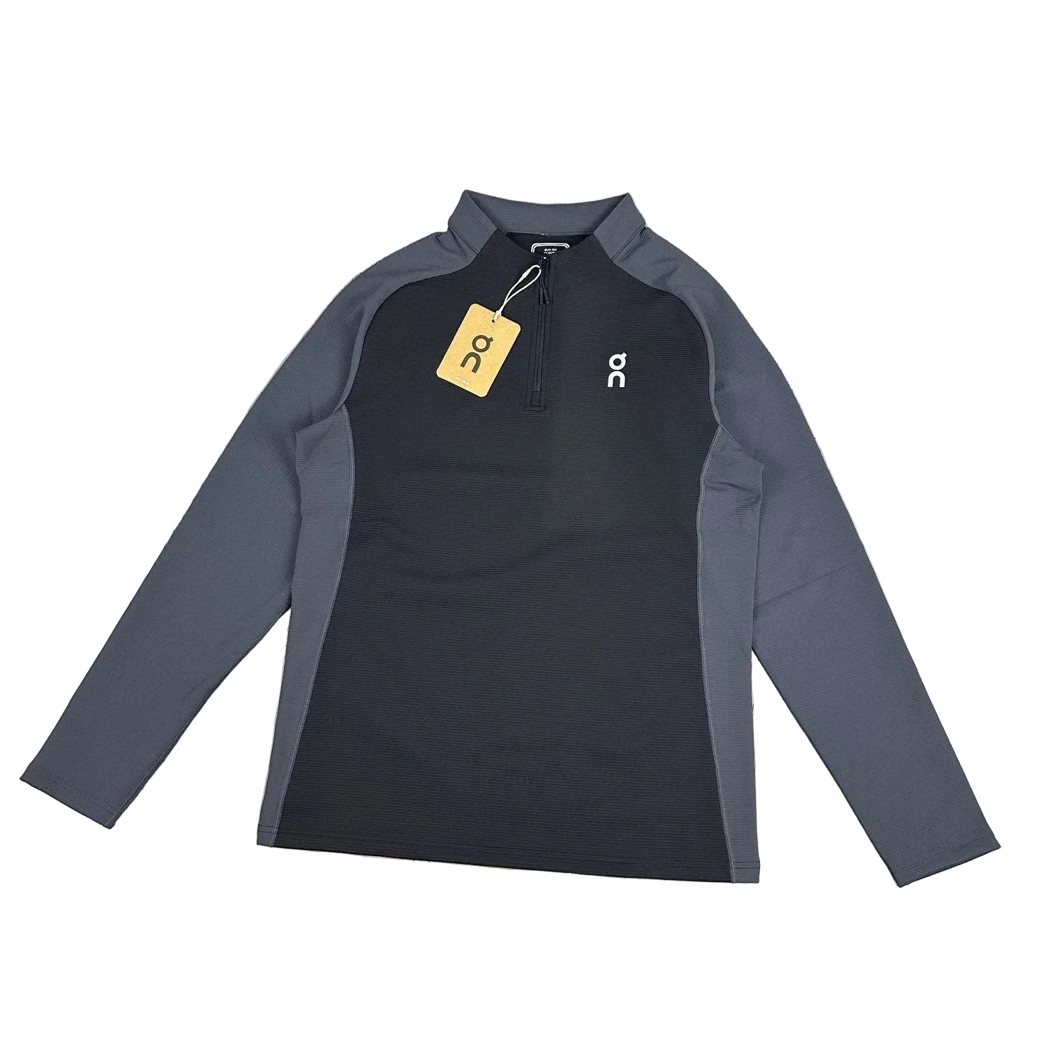 On Cloud Zip Pullover Black & Grey